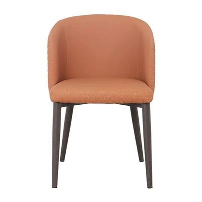 כיסא אוכל מתכת דמוי עור